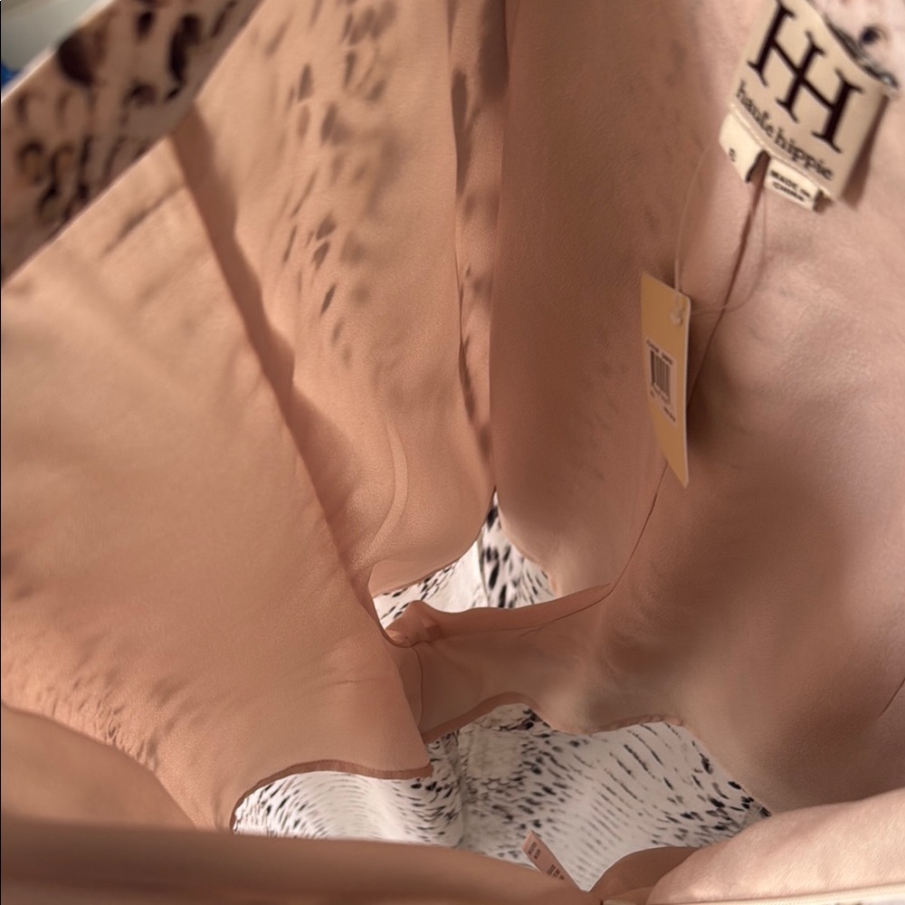 Haute Hippie Cream and Brown Wide Leg Pants - Picture 15 of 17